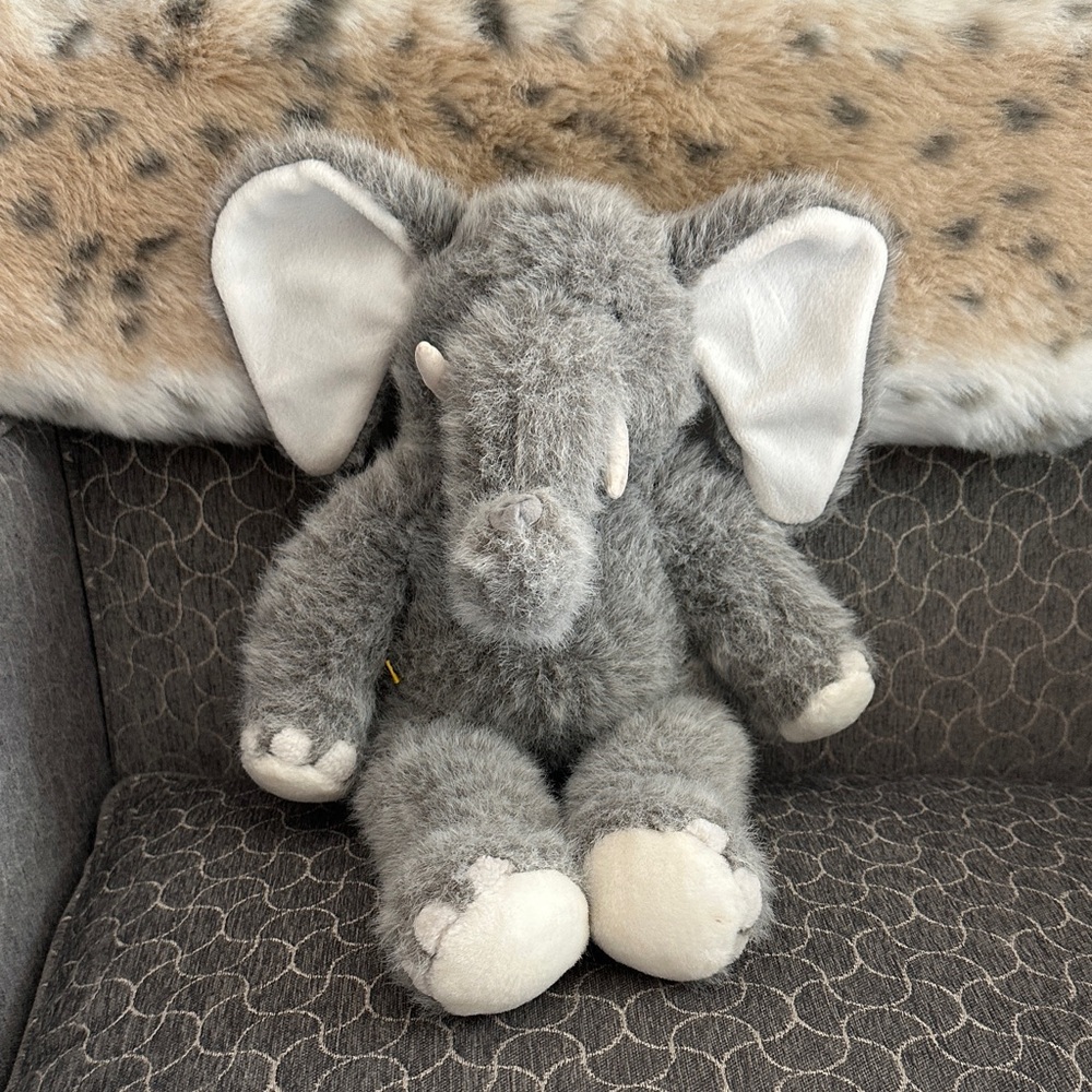 Build-A-Bear Fluffy Gray Elephant Plush
